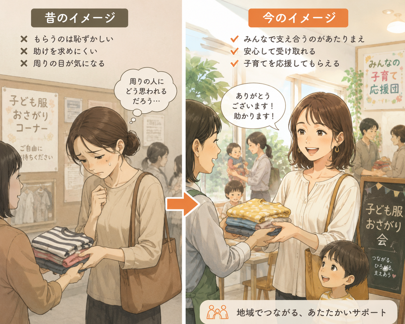 「お下がり」は恥ずかしい？現代のママ・パパが「譲り合い」を選ぶポジティブな理由の画像